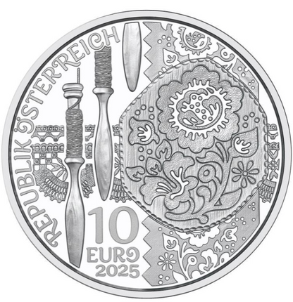 10 Euro Silber 2025 „Aufdirndln - Leinen“ PP