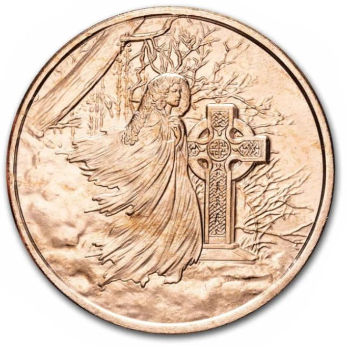 1oz Kupfer #73 USA Banshee neben Grabkreuz