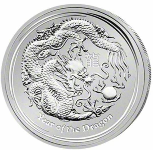 Australien Lunar II - 2 Unzen Drache 2012