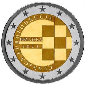Kroatien 2€ 2023 - Einführung Euro Coincard