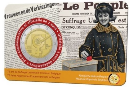 Belgien 2€ 2023 - Frauenwahlrecht CC FR