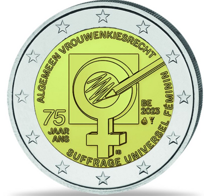 Belgien 2€ 2023 - Frauenwahlrecht 