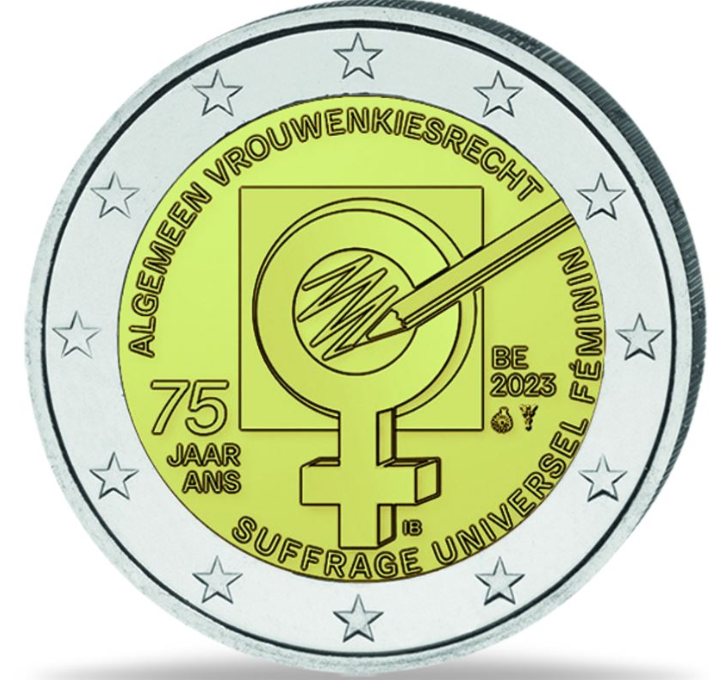 Belgien 2€ 2023 - Frauenwahlrecht 