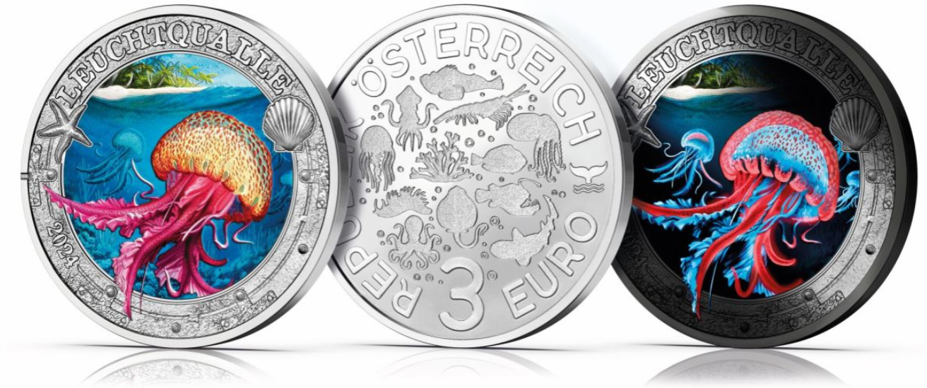 3€ Ozeantaler - #6 Leuchtqualle 2024