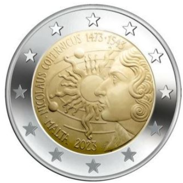 Malta 2€ 2023 - Nikolaus Kopernikus