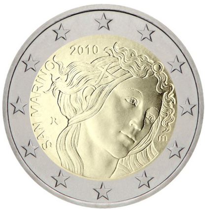 San Marino 2€ 2010 - Sandro Botticelli