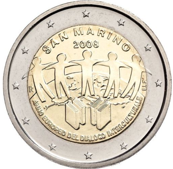 San Marino 2 € 2008 - Interkultureller Dialog