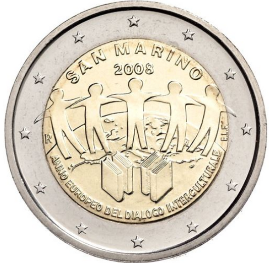 San Marino 2 € 2008 - Interkultureller Dialog