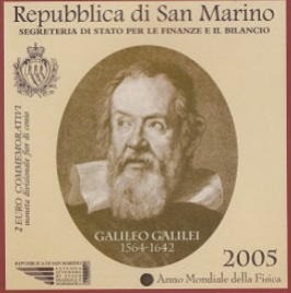San Marino 2€ 2005 - Galileo Galilei