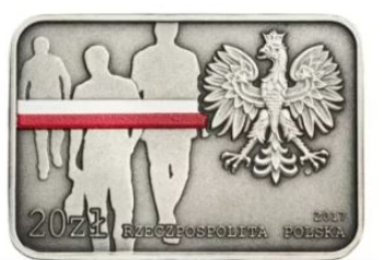 Polen - 20 Złoty – 35. Jahre antikommunistischer Aufstand 2017