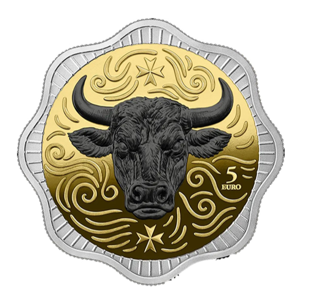 Malta Maltese Ox Gendus 2025 1 oz Silber veredelt