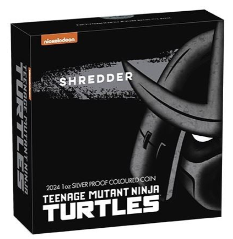 Tuvalu Ninja Turtles Shredder 2024 PP Silbermünze