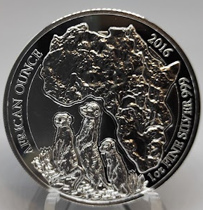 Ruanda Erdmännchen 2016 Silbermünze 1 oz PP