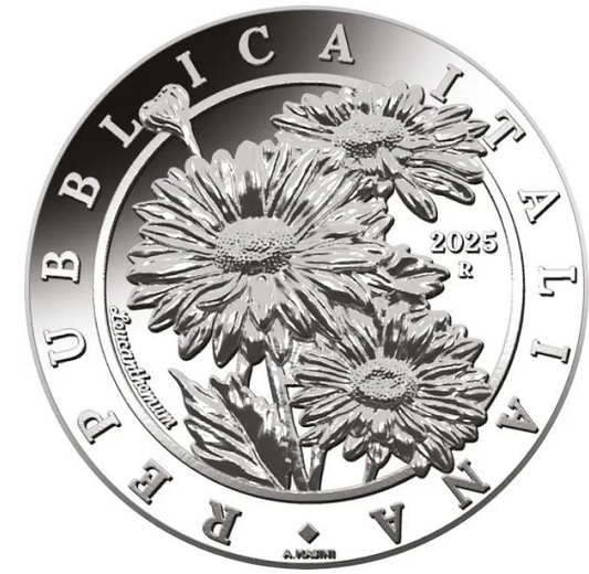 Flora und Fauna Gänseblümchen 1 Unze Silbermünze