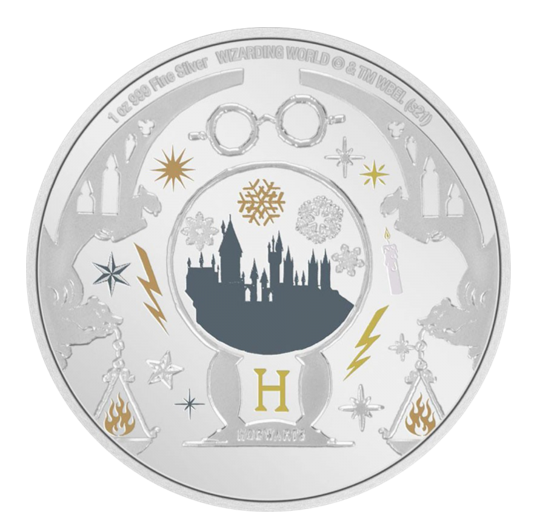 Harry Potter Weihnachtsmünze 2021 1 oz Silber PP Niue