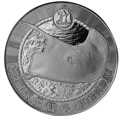 Cayman Islands 1 Dollar Silbermünze Stingray 2025 1 oz BU