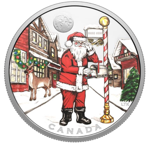 Canada Dear Santa 2025 1 oz Silber Proof farbig