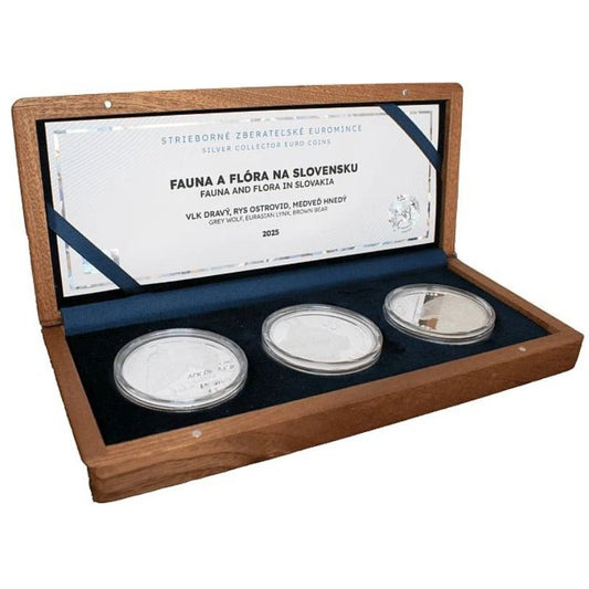 Slowakei - 3x 1oz Set Flora und Fauna PP 2025