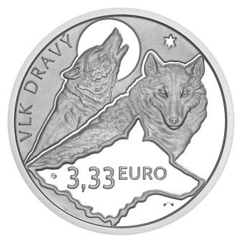 Slowakei 3x3,33 Euro 2025 Flora Fauna Set Wolf Luchs Bär