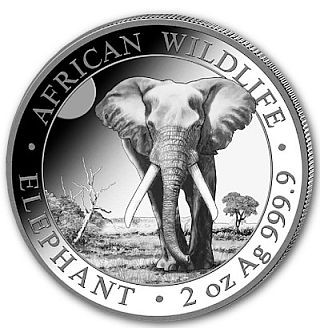 Somalia 2025 2 oz Silber Elefant 200 Sh