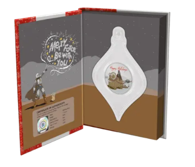 Star Wars Mandalorian Season’s Greetings 2024 1 oz Silber Proof