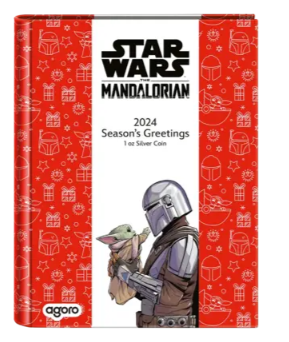 Star Wars Mandalorian Season’s Greetings 2024 1 oz Silber Proof
