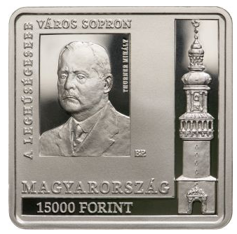 Ungarn 15000 Forint 2021 Sopron Silber PP
