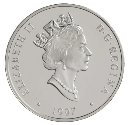 Kanada 20 Dollars 1997 F-86 Sabre Silber Proof vergoldet