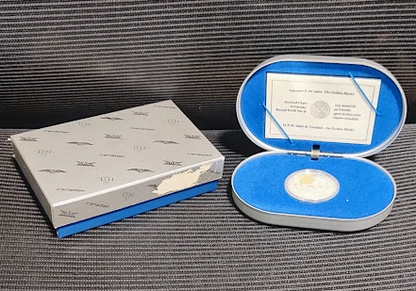 Kanada 20 Dollars 1997 F-86 Sabre Silber Proof vergoldet