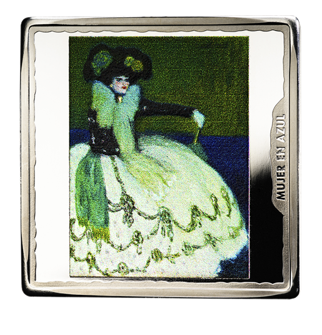 10 Euro Picasso Woman in Blue Silber PP quadratisch