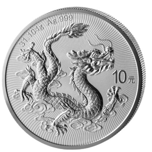 China Dragon 2026 1 oz Silber BU