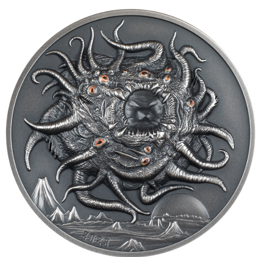 Palau 2023 Azathoth 3 oz Silber Antik Finish