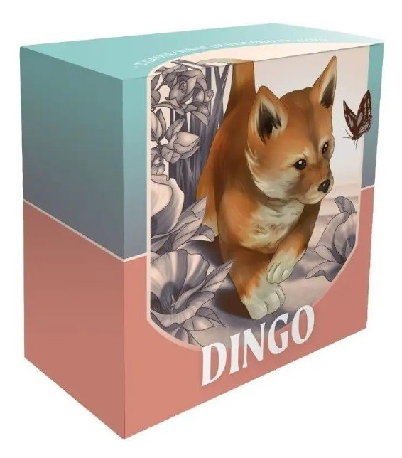 Baby Dingo 2024 1 Unze Silbermünze coloriert Proof