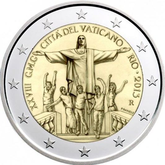 Vatikan 2 Euro 2013 Weltjugendtag Rio Folder