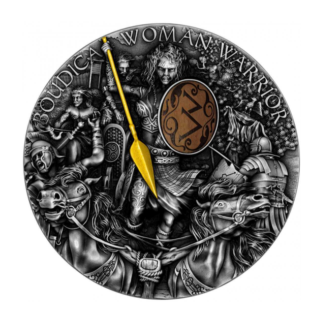 Boudica 2022 2 oz Silbermünze Woman Warrior