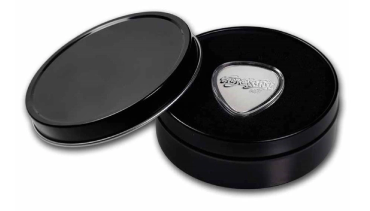 Aerosmith 50 Jahre 2023 Silbermünze Guitar Pick