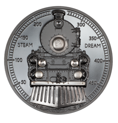 Cook Islands Steam Dream 2023 2 oz Silbermünze Dampfzug