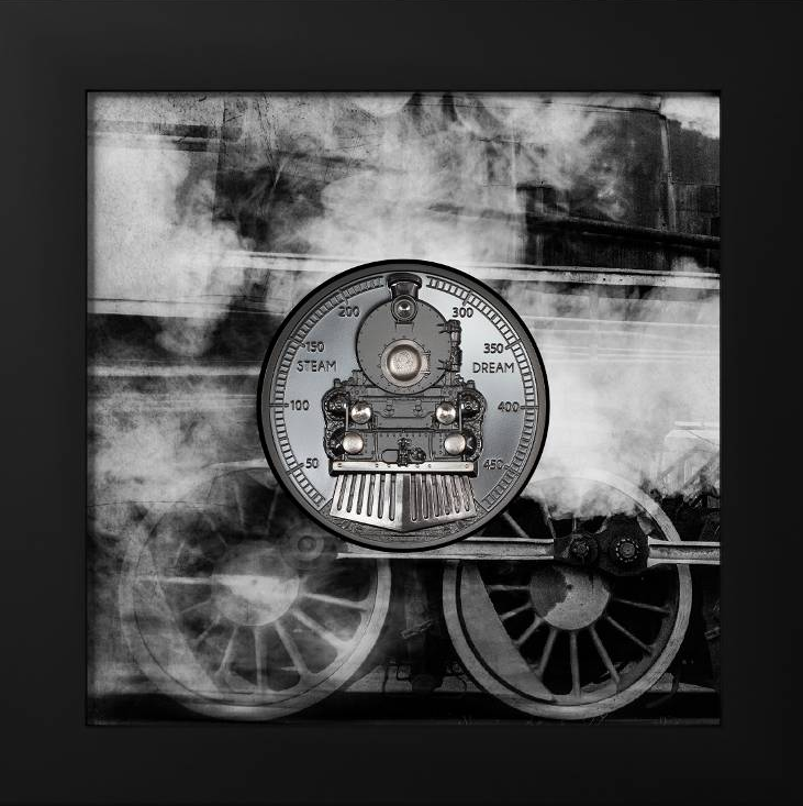 Cook Islands Steam Dream 2023 2 oz Silbermünze Dampfzug