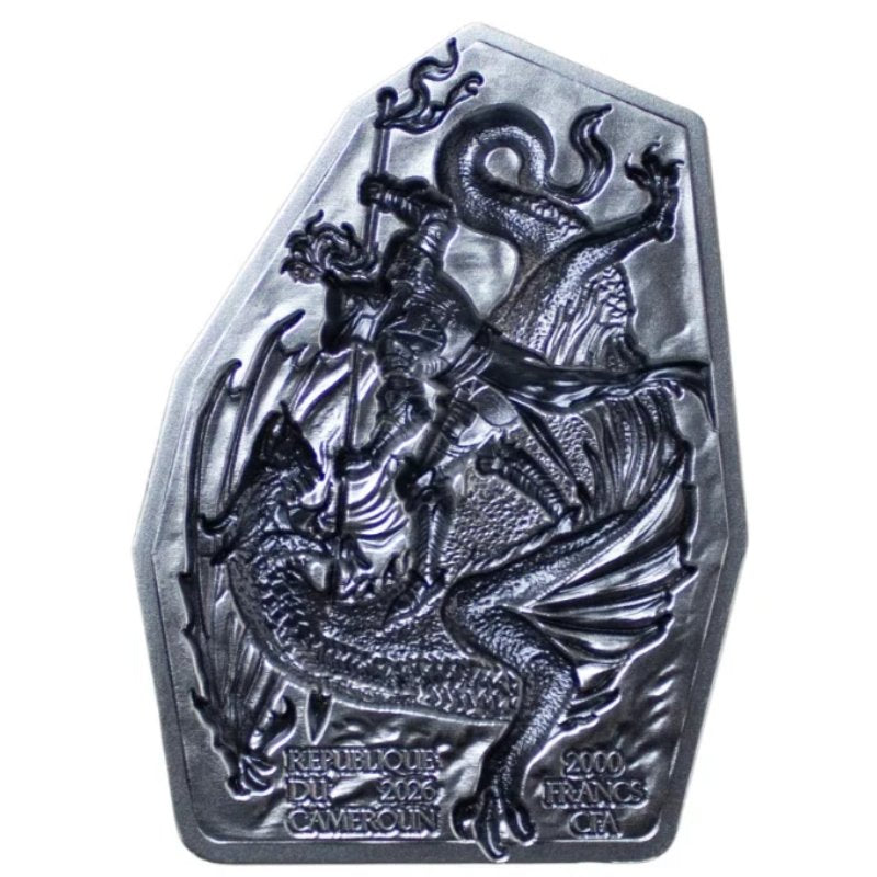 Kamerun – St. George & the Dragon 2oz Silber 2026