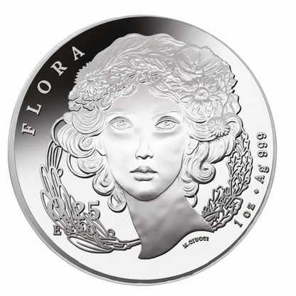 Italien Flora Die Lilie 2026 1 oz Silbermünze