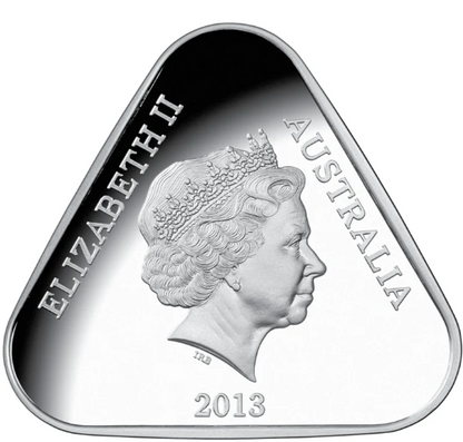 Australien Parliament House 2013 dreieckige 5 Dollar Silber Proof Münze