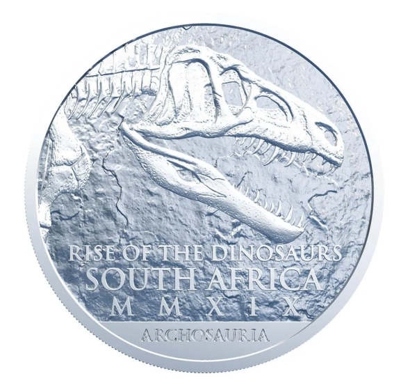 Südafrika Natura Coelophysis 2020 1 oz Silber 25 Rand