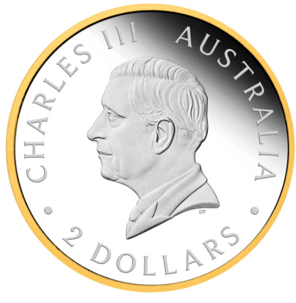 Australian Wedge-tailed Eagle 2026 2 oz Silber Ultra High Relief vergoldet