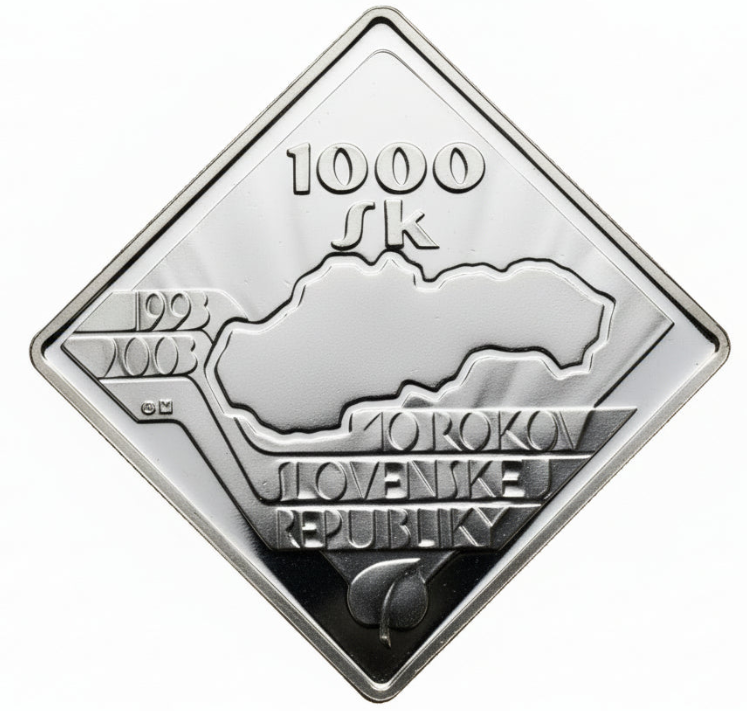 Slowakei - 2oz Rechteckmünze Republik 2003
