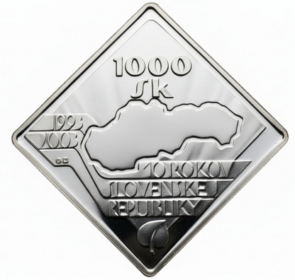 Slowakei - 2oz Rechteckmünze Republik 2003