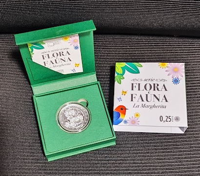 Flora und Fauna Gänseblümchen 1 Unze Silbermünze