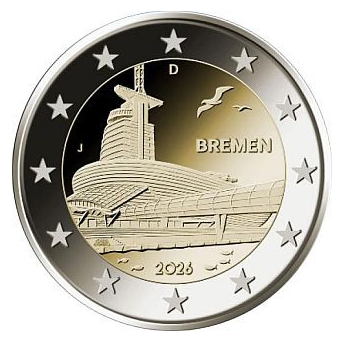 2 Euro 2026 Bremen Klimahaus Bremerhaven