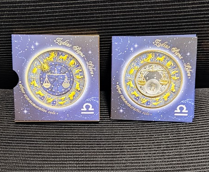 Belarus 20 Rubel 2013 Sternzeichen Waage Silber PP vergoldet