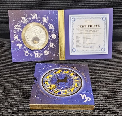 Belarus 20 Rubel 2013 Sternzeichen Capricorn Silber PP vergoldet