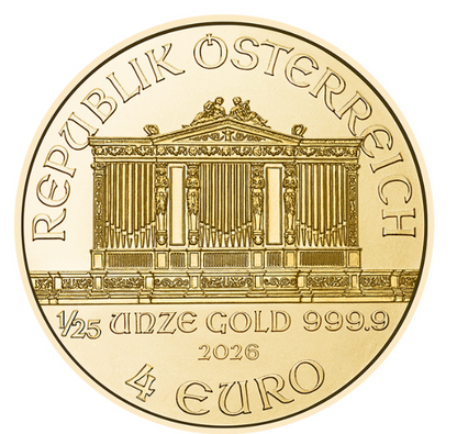 Österreich 1/25 oz Gold Philharmoniker 2026